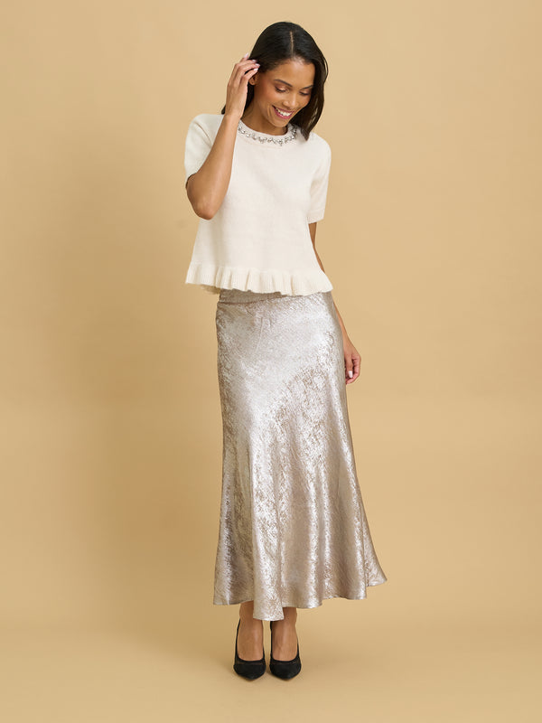 Olia Short Sleeve Knitted Top