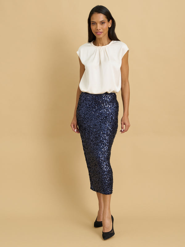 Kimmie Sequin Pencil Skirt