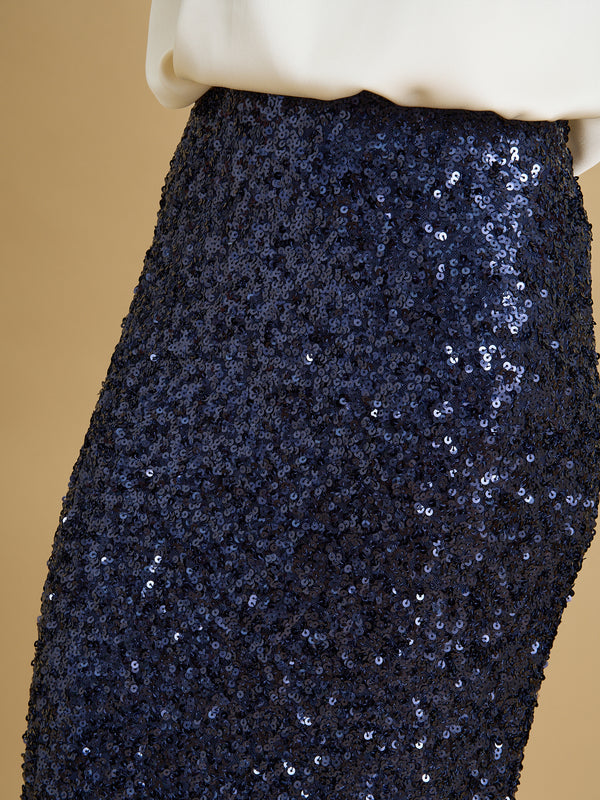 Kimmie Sequin Pencil Skirt