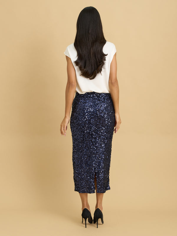 Kimmie Sequin Pencil Skirt