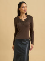 Renee Lace Jersey Top