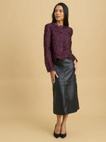 Peta Guipure Lace Top
