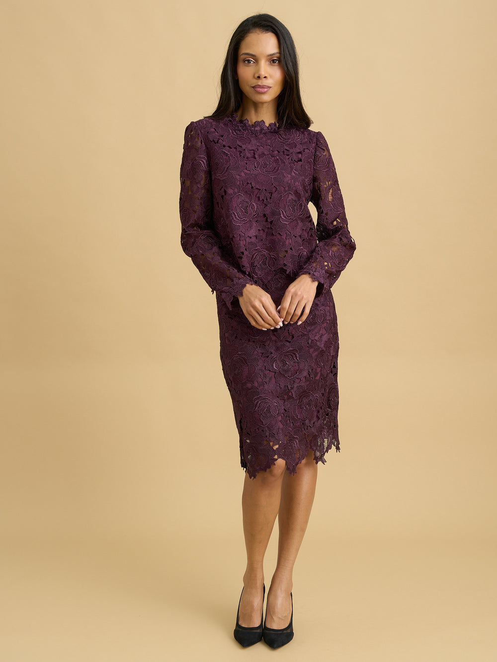 Peta Guipure Lace Top