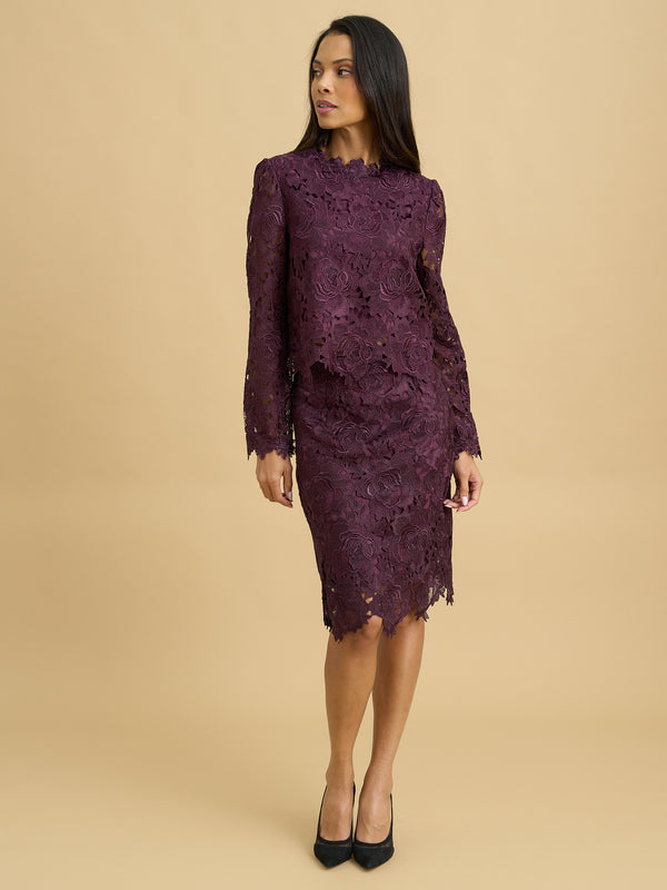 Peta Guipure Lace Top