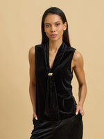 Tegan Velvet Sleeveless Top