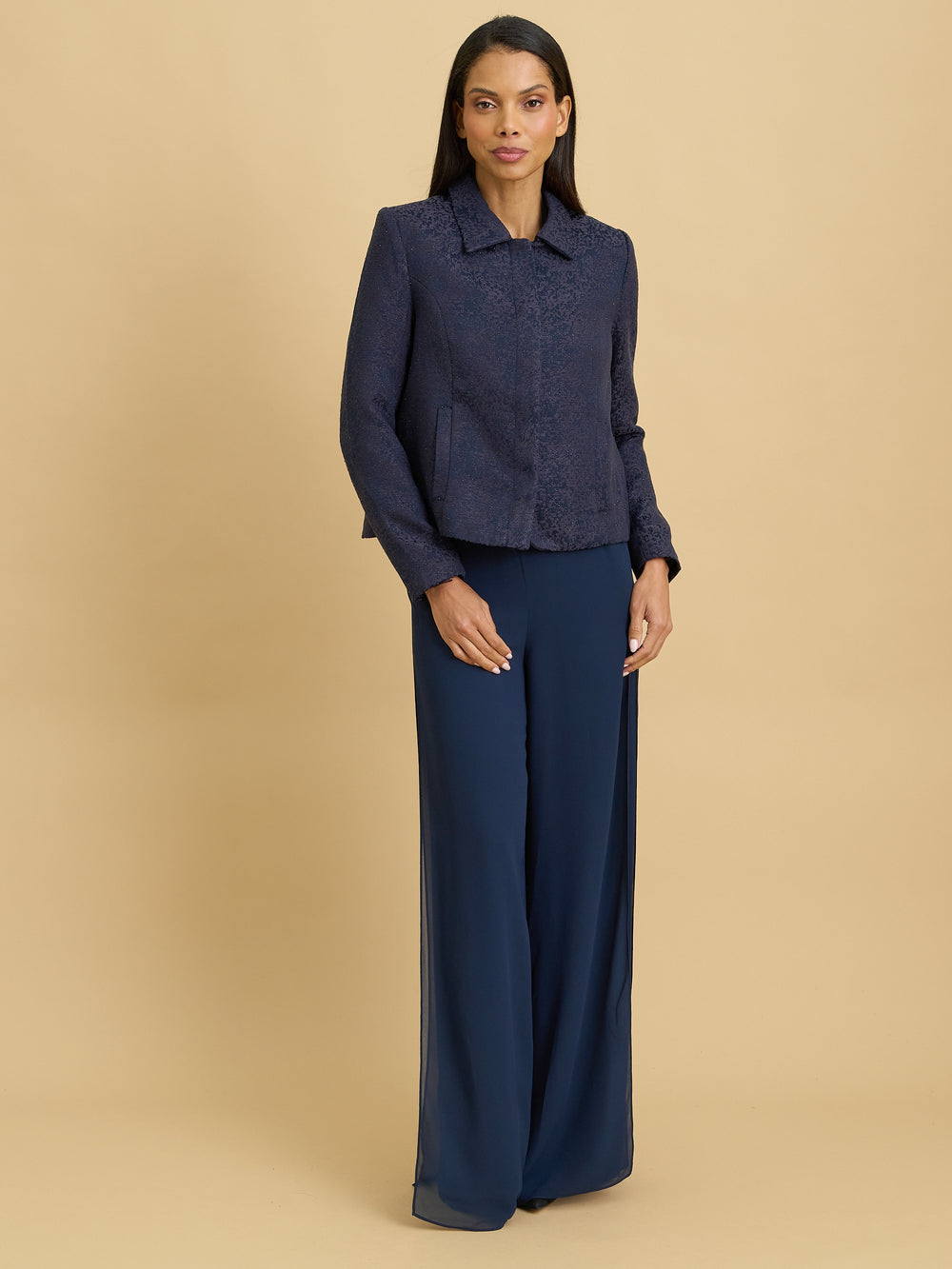 Lori Jacquard Bolero Jacket