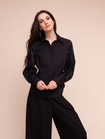 Alison Sheri Sparkle Sleeve Blouse 
