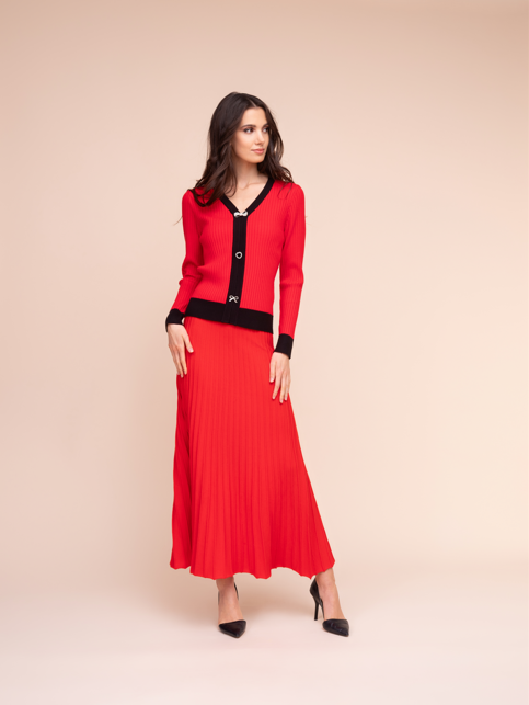 Alison Sheri Statement Button Knit