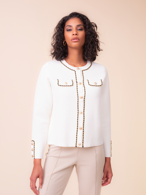 Alison Sheri Gold Chain Knit 
