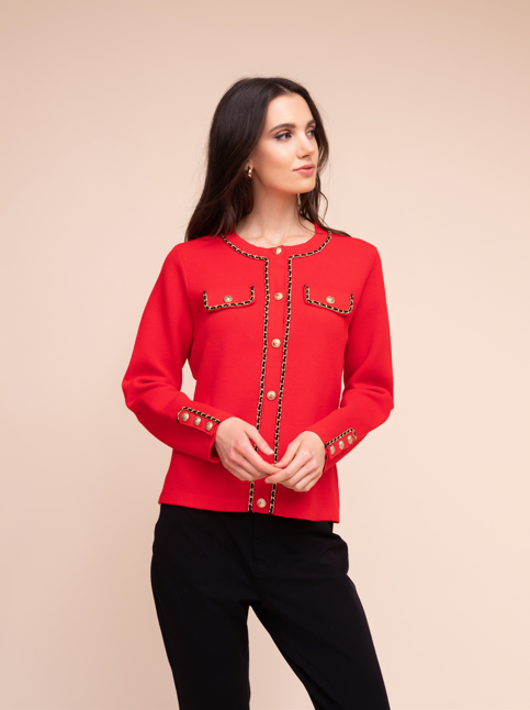 Alison Sheri Gold Chain Knit 
