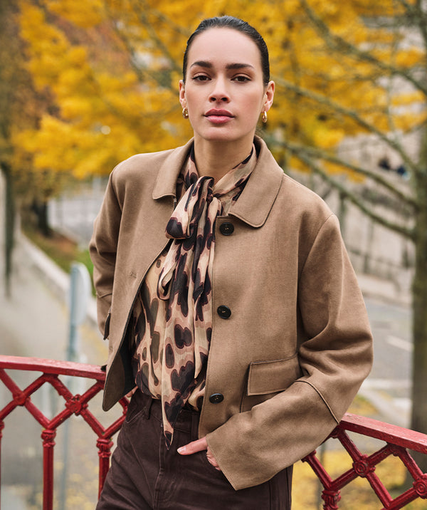 Esqualo Suedline Collar Pocket Jacket
