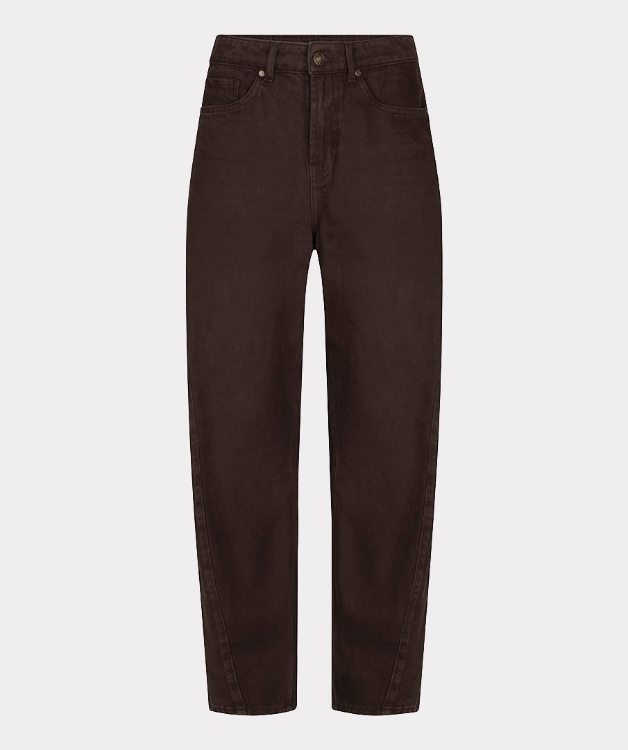 Esqualo Cacao Barrel Jean Trouser