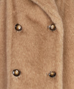 Esqualo Two Tone Faux Fur Coat