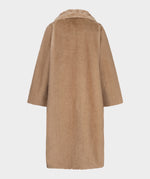 Esqualo Two Tone Faux Fur Coat