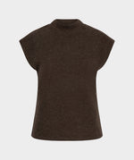 Esqualo Sleeveless Mock Neck Sweater