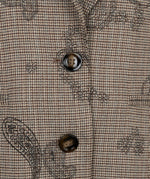 Esqualo Paisley Check Blazer