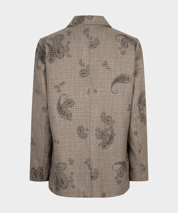 Esqualo Paisley Check Blazer