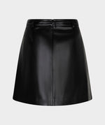 Esqualo Structured Pu Pockets Skirt