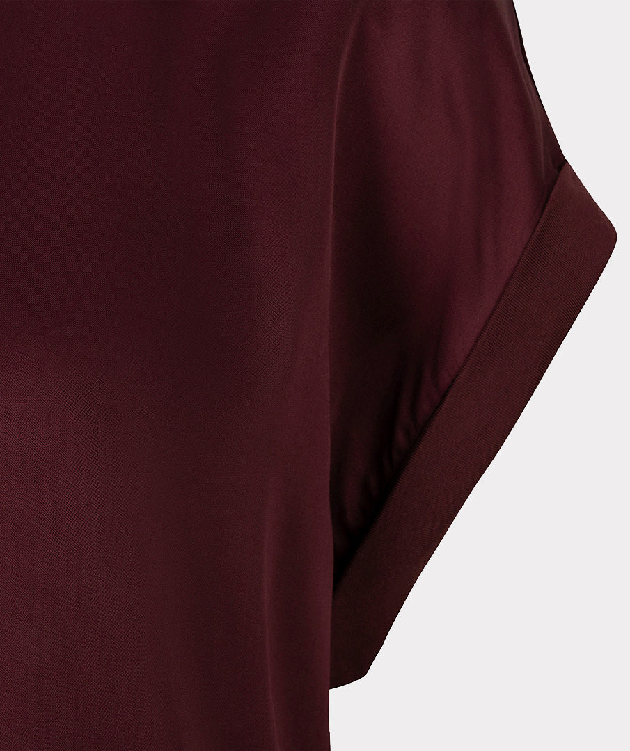 Esqualo Roll Up Satin T Shirt
