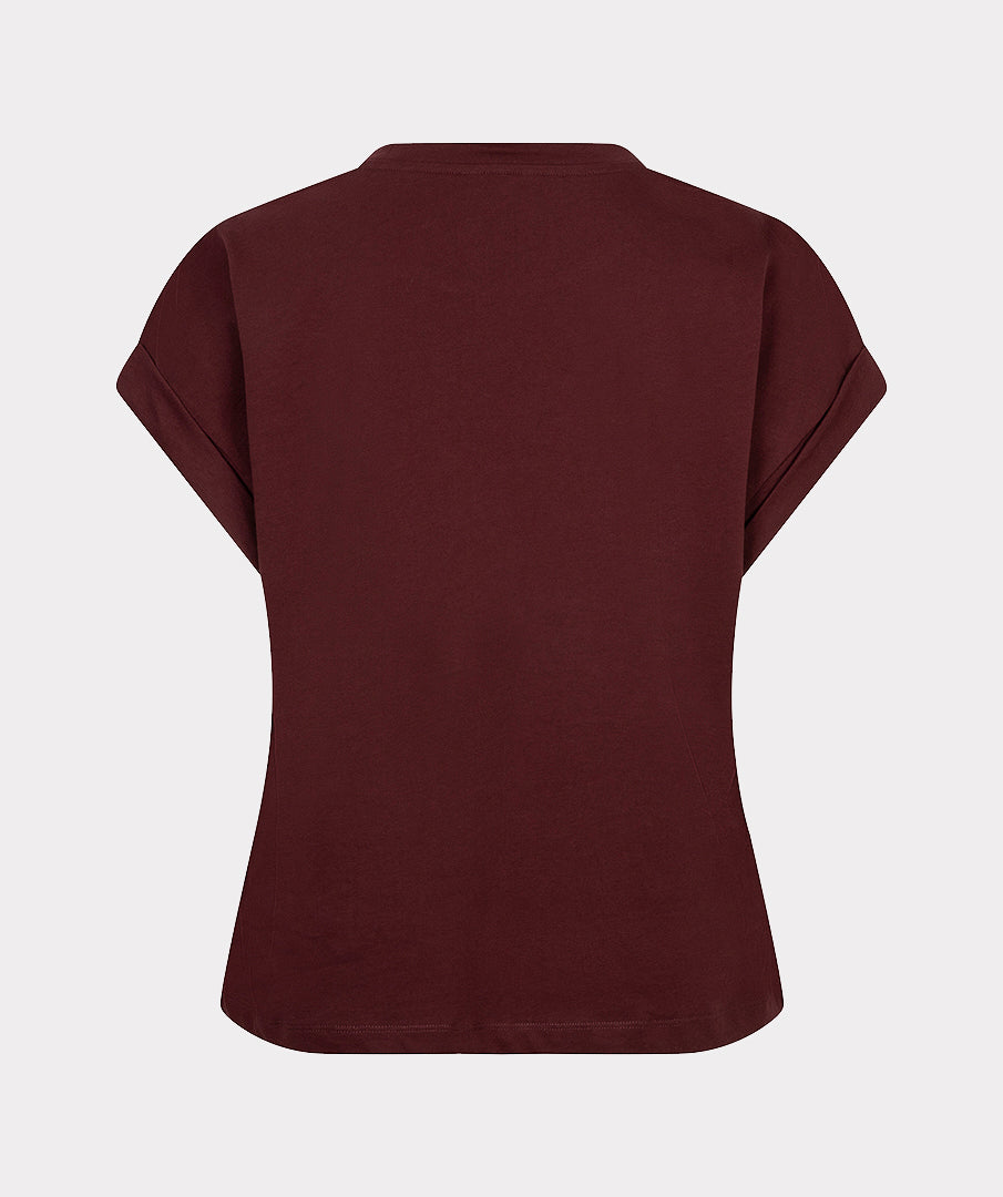 Esqualo Roll Up Satin T Shirt