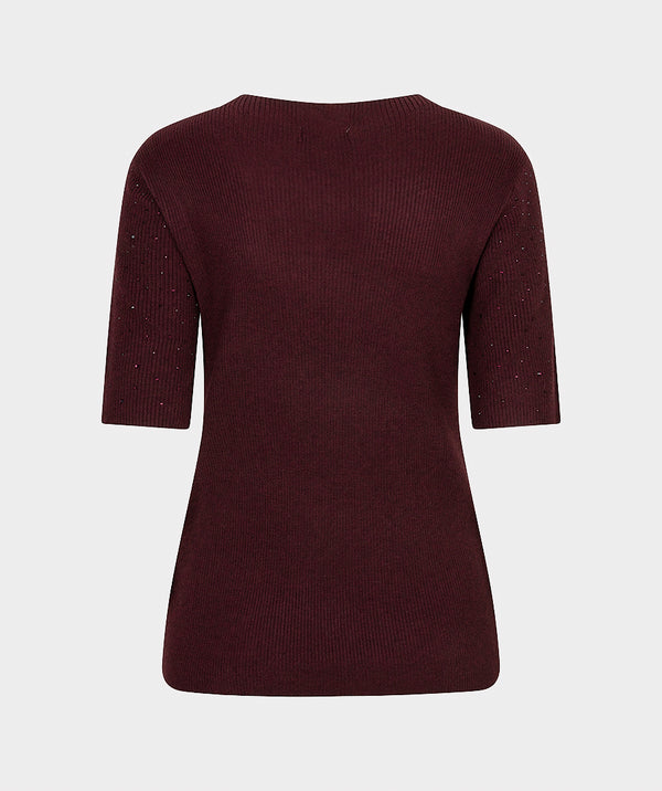 Esqualo Short Sleeve Stud Sweater