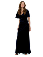 Minka Velvet Maxi Dress With Cowl Neck