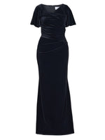 Minka Velvet Maxi Dress With Cowl Neck