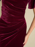 Minka Velvet Maxi Dress With Cowl Neck