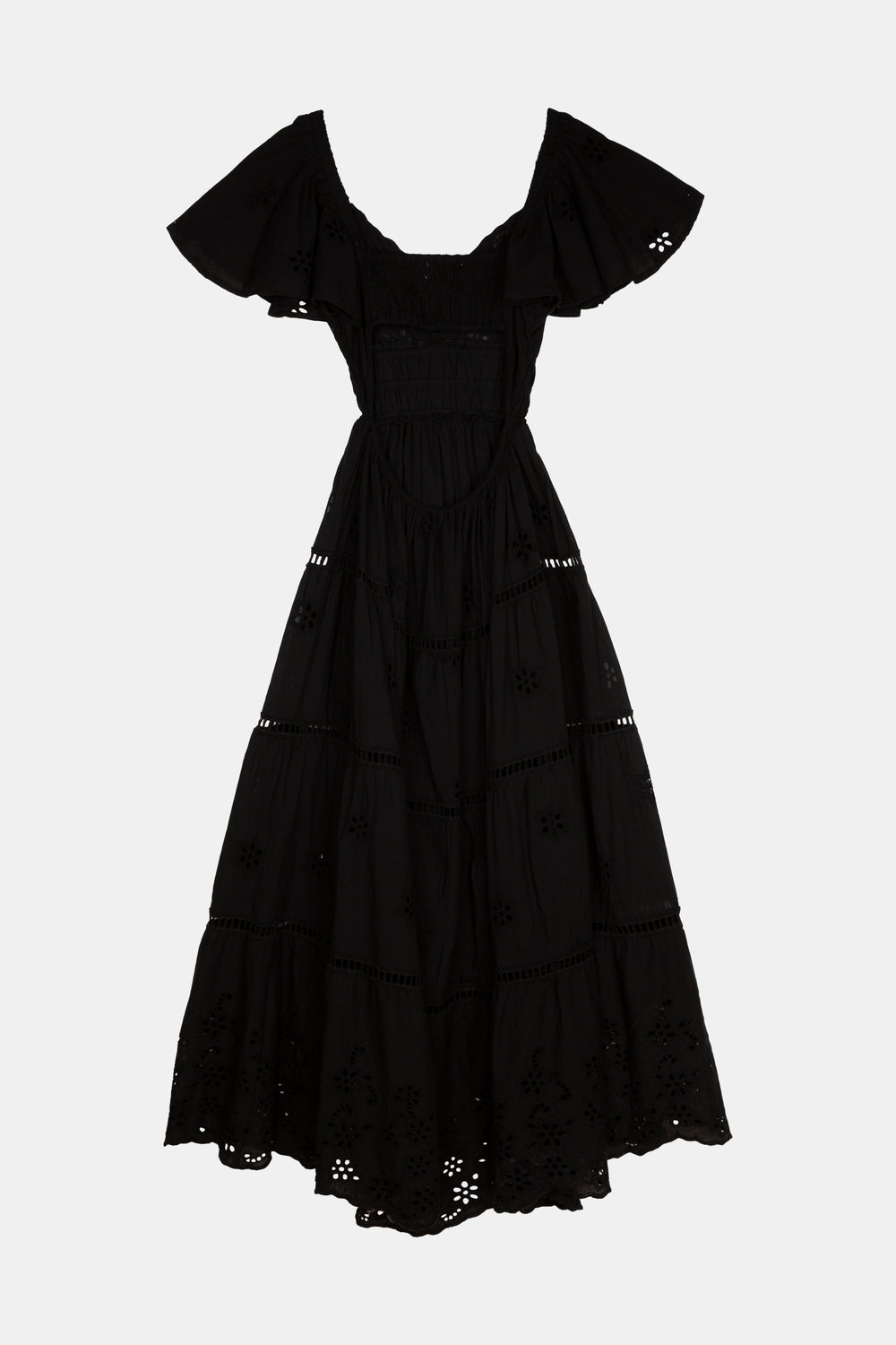 Piti Cuiti Sicilia Black Maxi Dress