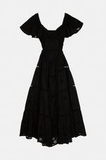 Piti Cuiti Sicilia Black Maxi Dress