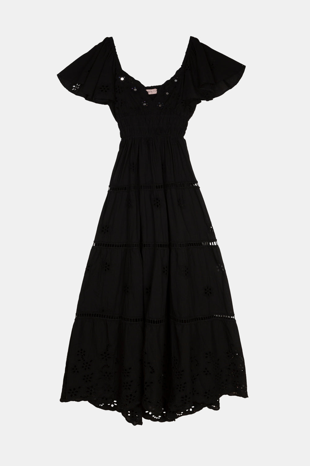 Piti Cuiti Sicilia Black Maxi Dress