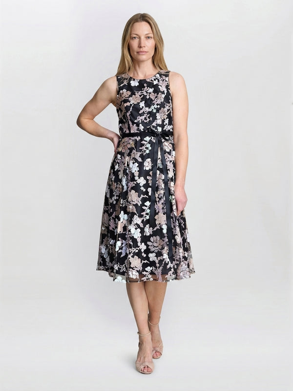 Alesha Embroidered Midi Fit And Flare