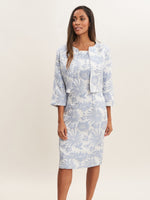 Emeline Jacquard Sheath Dress And Bolero Jacket