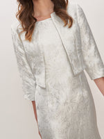 Emeline Jacquard Sheath Dress And Bolero Jacket