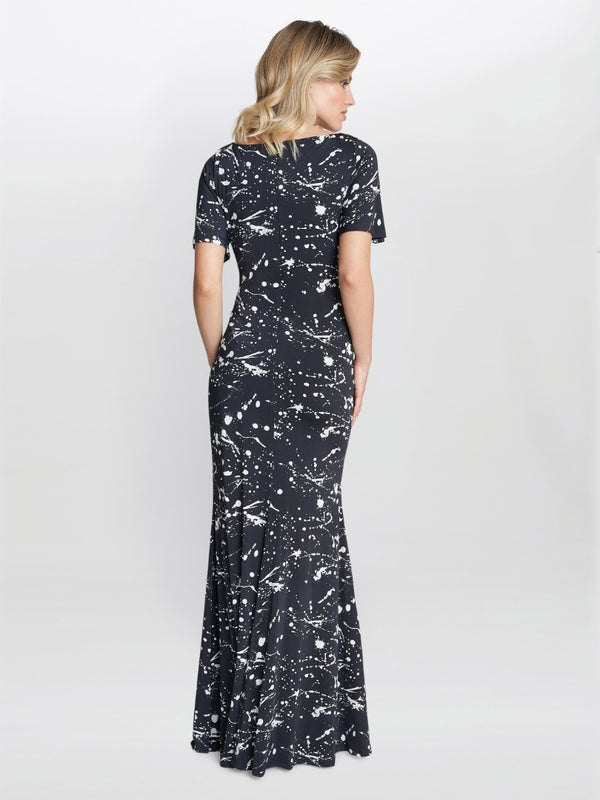 Lacy Jersey Maxi Dress