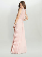 Chelsey Maxi Dress With Pleat Skirt