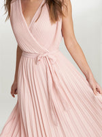 Chelsey Maxi Dress With Pleat Skirt