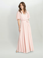 Crissy Maxi Dress With Cape Sleeve