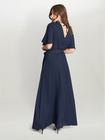 Crissy Maxi Dress With Cape Sleeve