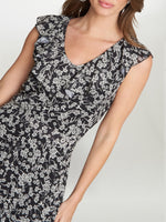 Dorina V Neck Hankerchief Dress