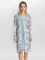 Savoy Embroidered Lace Mock Jacket With Jersey Dress