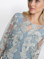 Savoy Embroidered Lace Mock Jacket With Jersey Dress