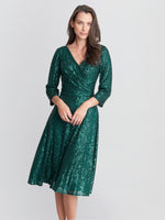 Libbie Midi A-Line Sequin Dress