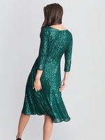 Libbie Midi A-Line Sequin Dress