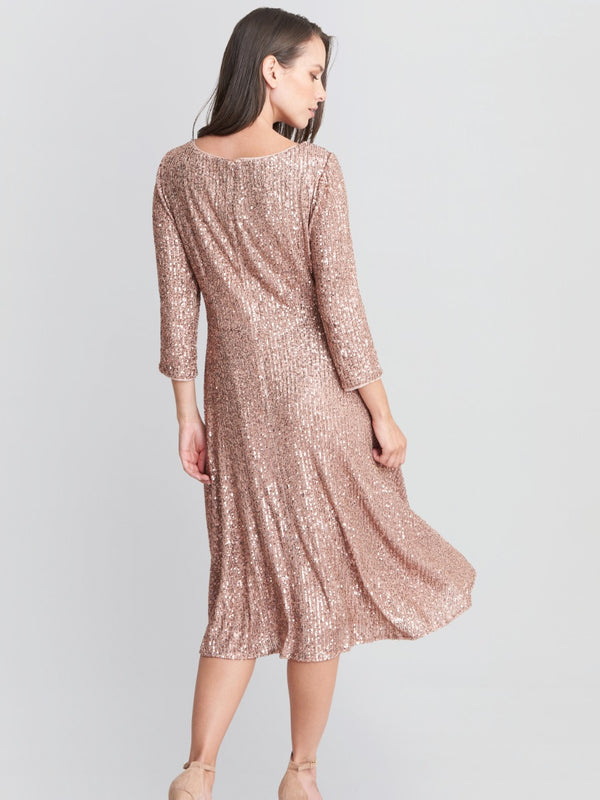 Libbie Midi A-Line Sequin Dress