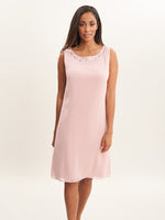 Joseline Short Chiffon Jacket Dress With Beaded Neckline