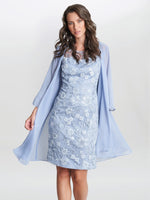 Hayley Embroidered Dress With Matching Chiffon Jacket