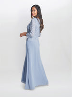 Virginia Maxi Lace Dress With Chiffon Skirt