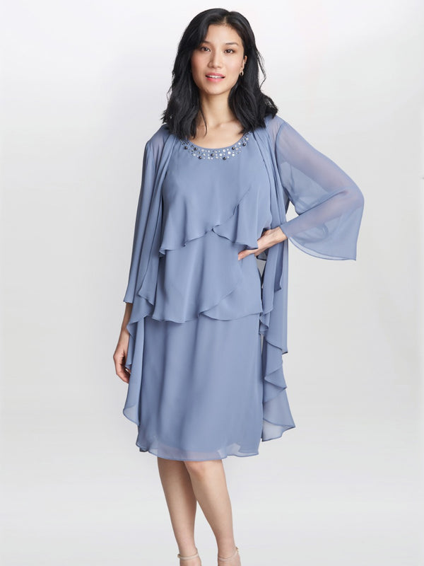 Lois Jacket Dress With Tiered Bodice