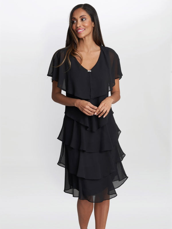 Bella Georgette Tiered Dress